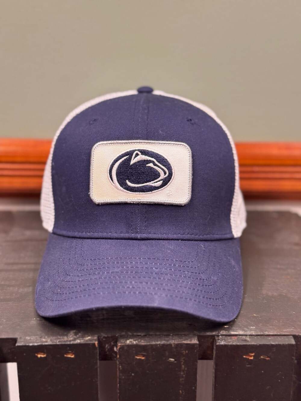 Rare Nike Penn State Nittany Lions Logo Patch Trucker Hat Snapback
